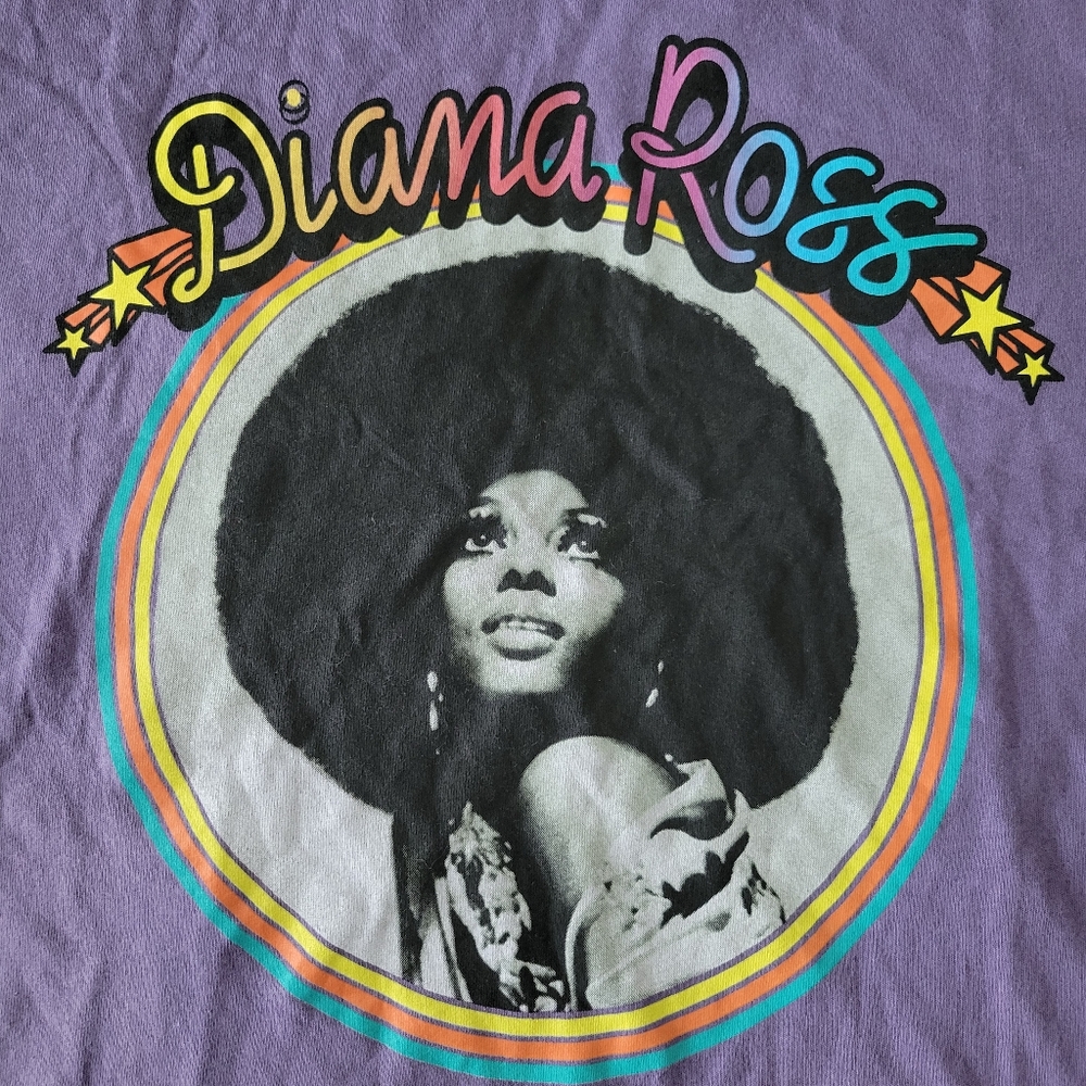 Diana Ross TShirt Icon Old Navy S NWT Purple Gender Neutral